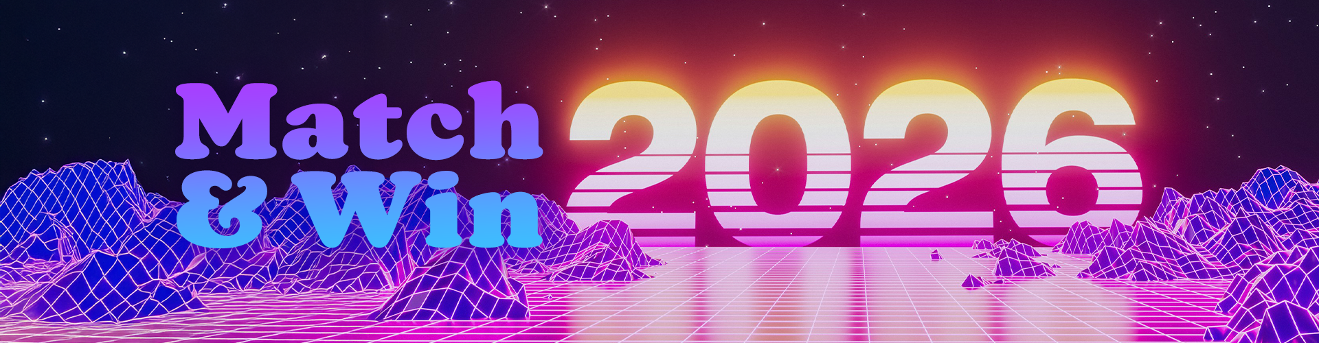 match and win contest event banner