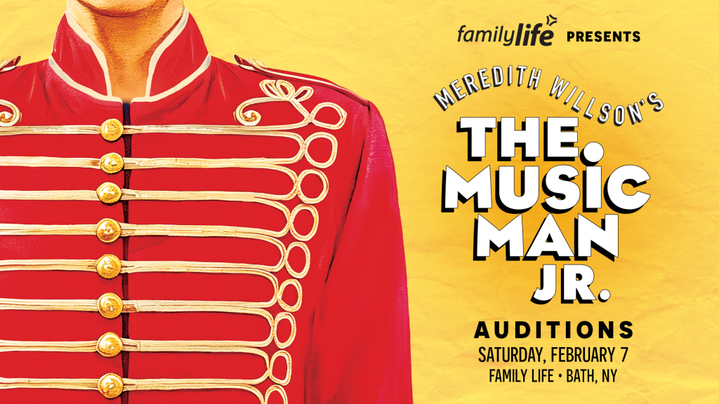 Music Man Jr Auditions Event Banner