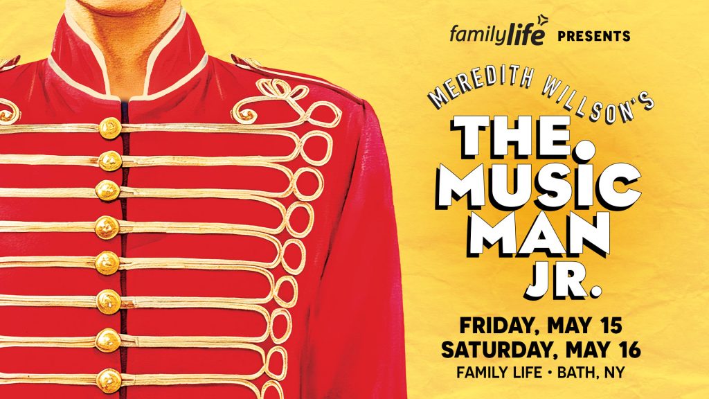 The Music Man Jr. Website Event Banner