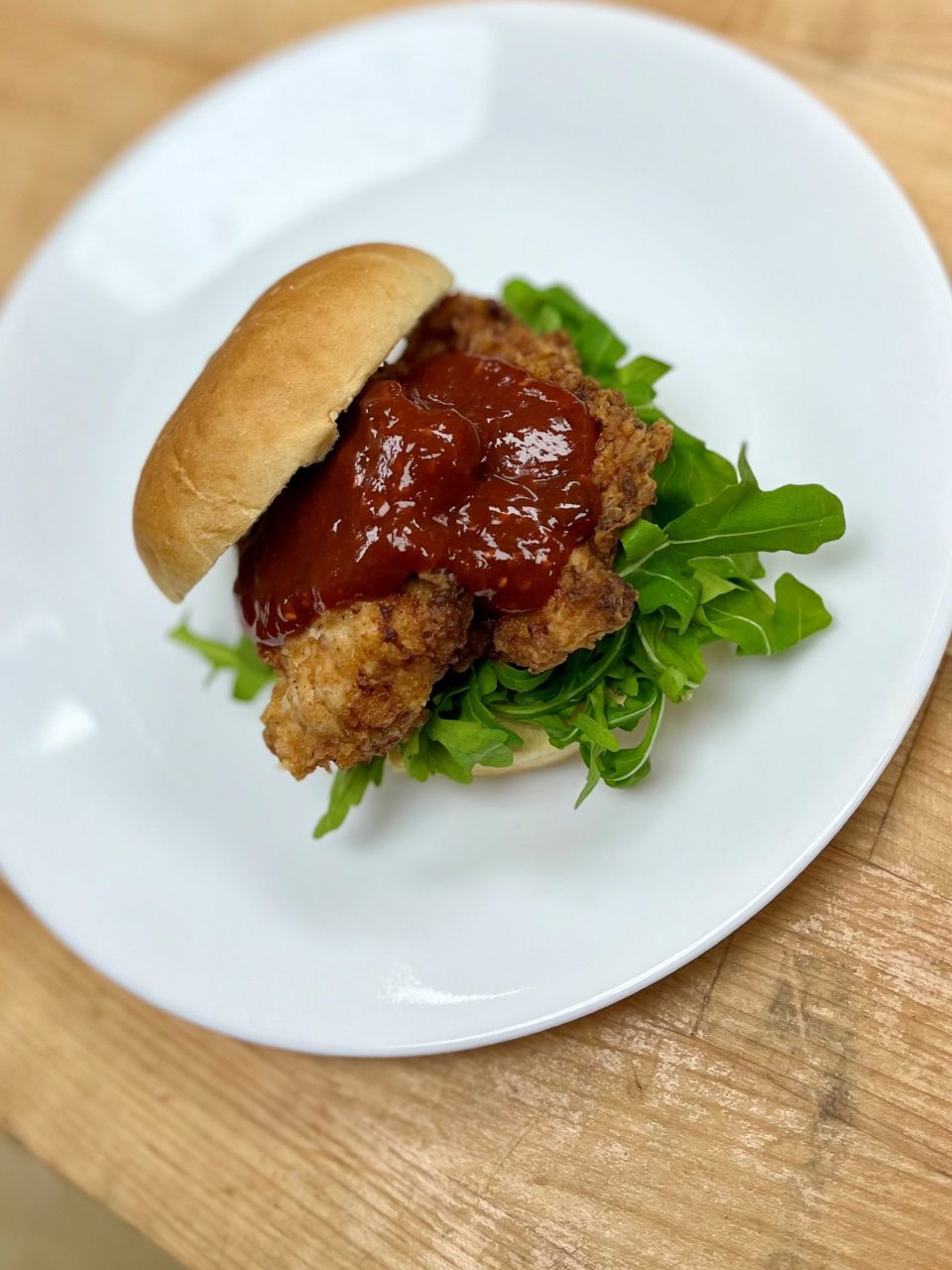 Fired Turkey Sandwich with Raspberry Chipotle Sauce