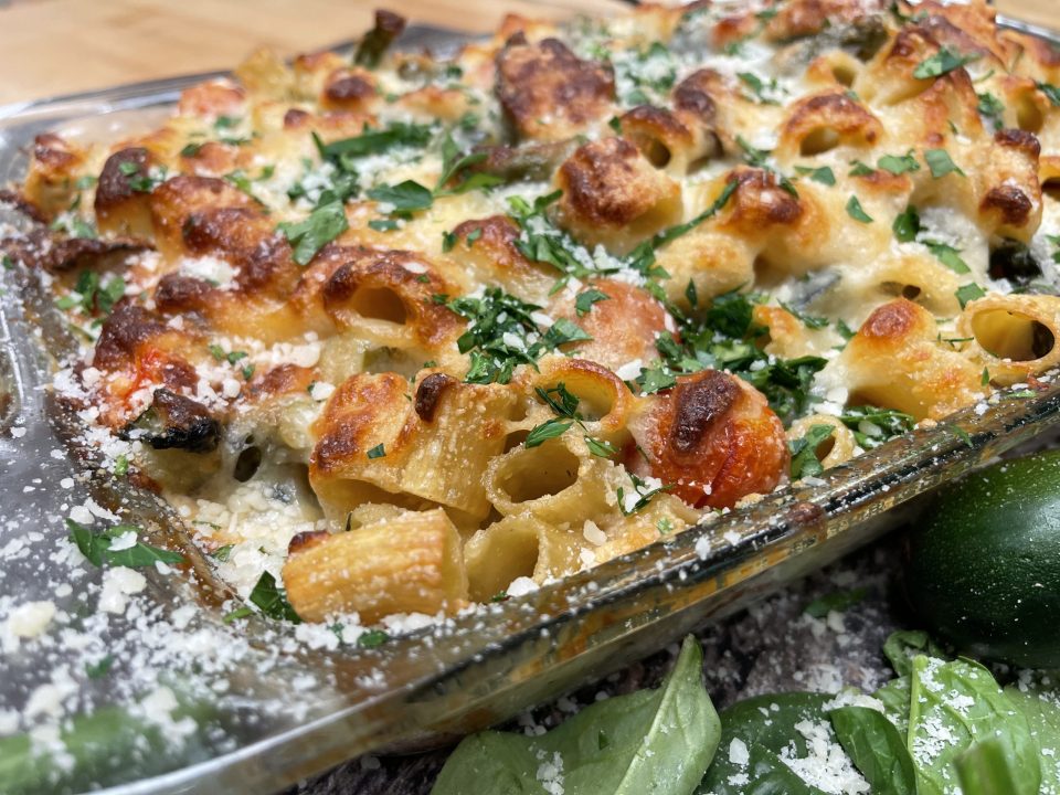 Veggie Lover's Baked Rigatoni