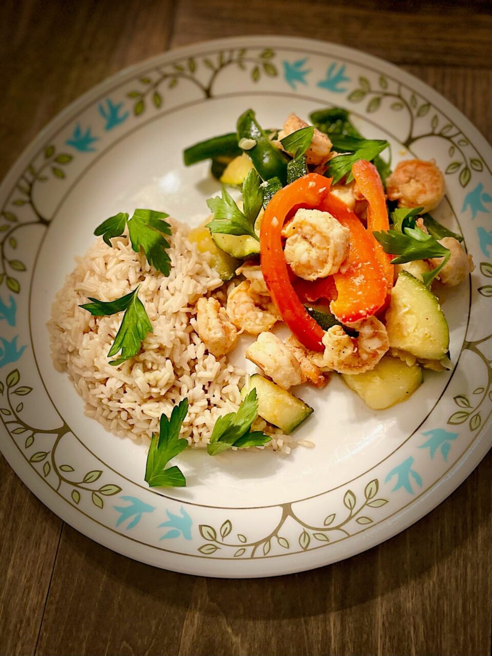 Shrimp and Veggie Skillet