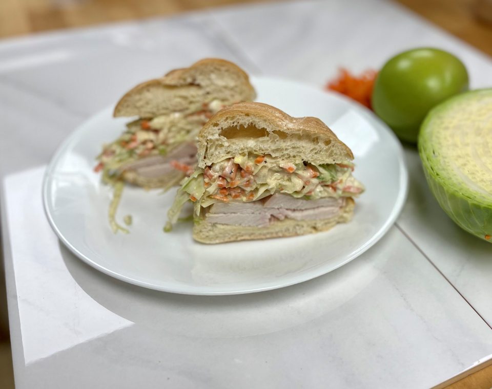Turkey Sandwich with Apple Slaw