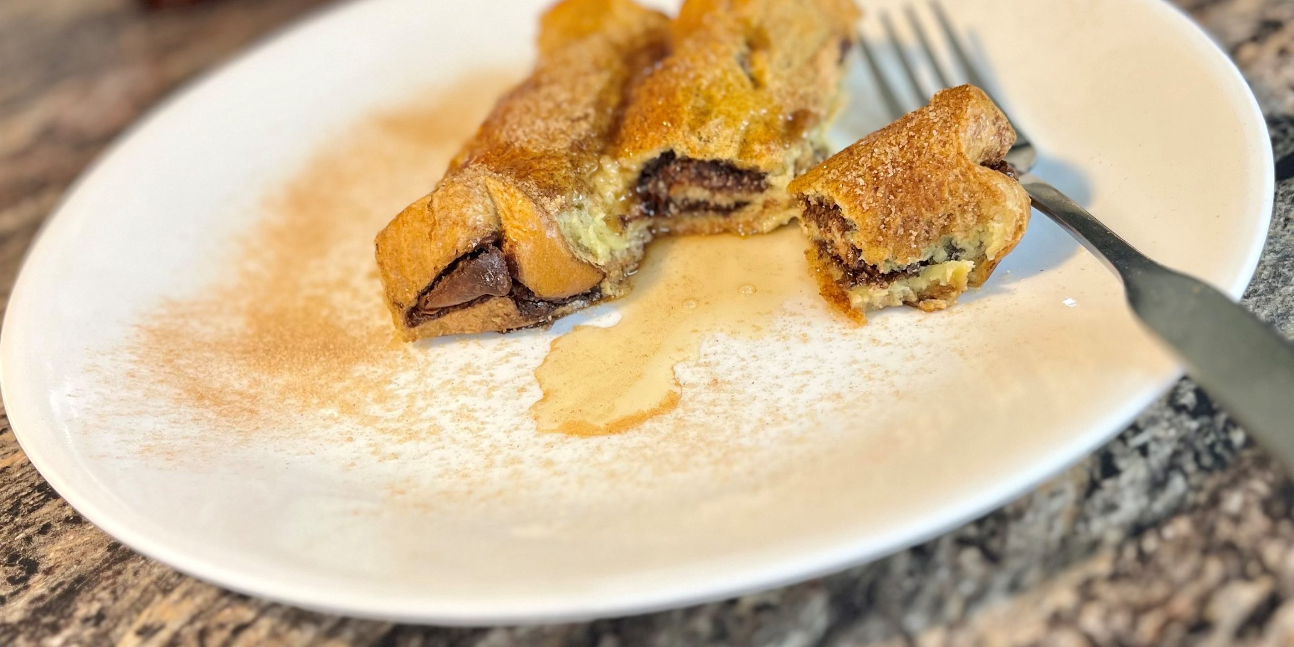 Chocolate Hazelnut Stuffed French Toast