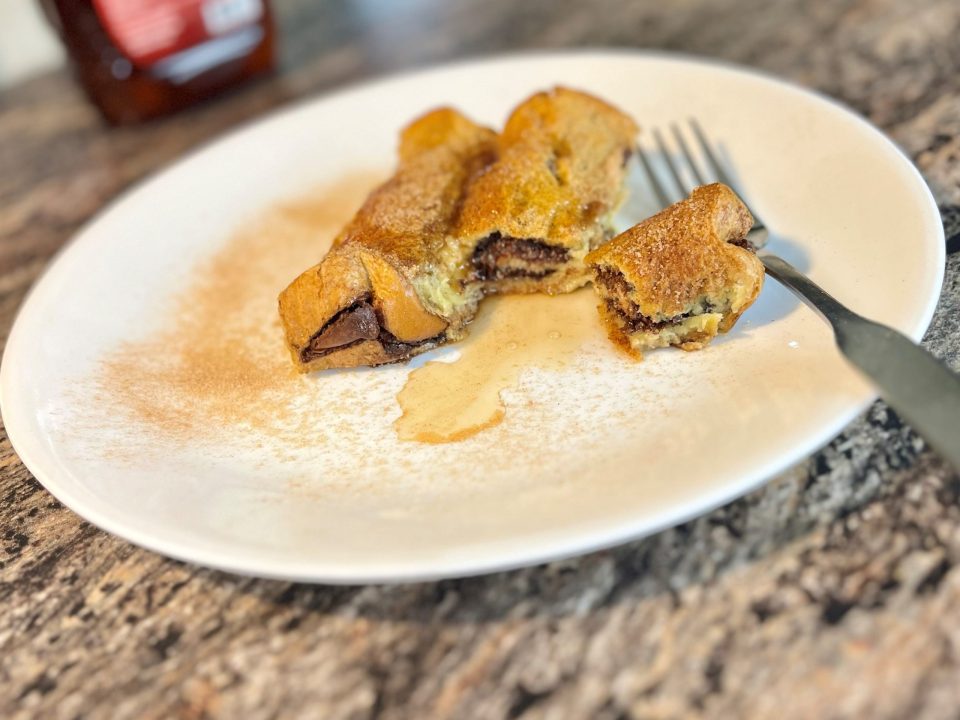 Chocolate Hazelnut Stuffed French Toast