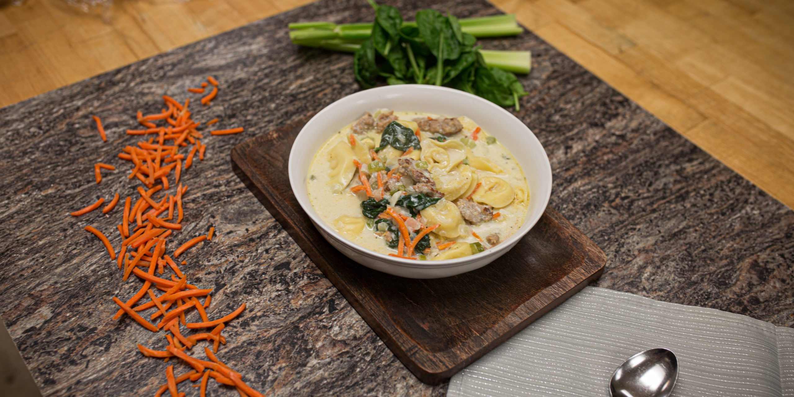 Sausage and Tortellini Soup