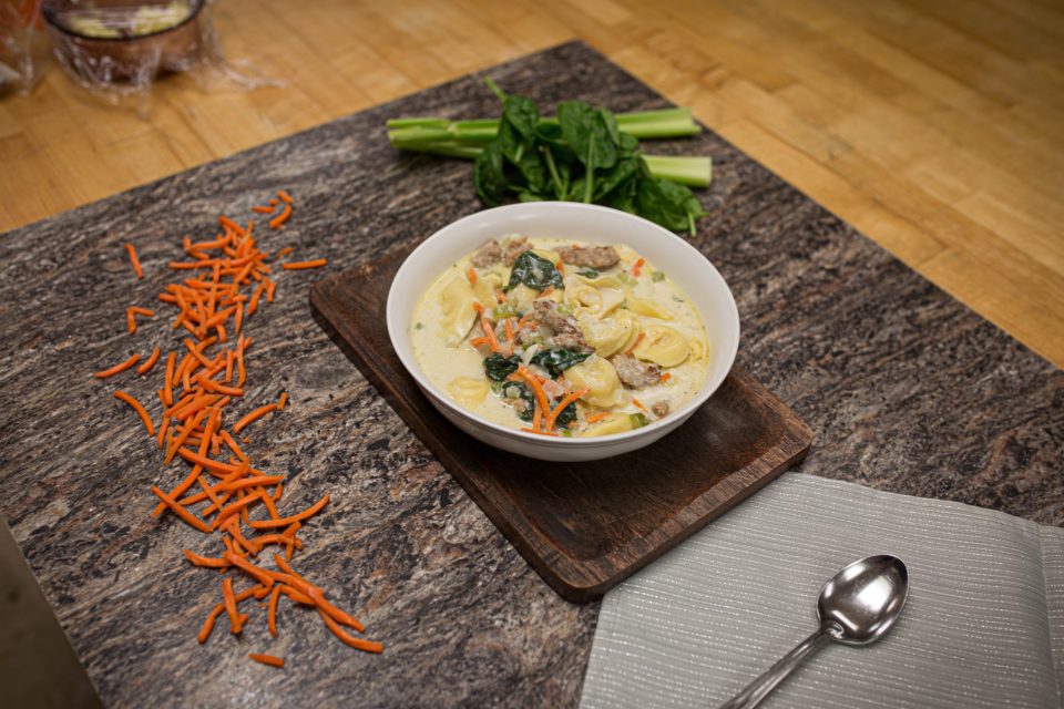 Sausage and Tortellini Soup