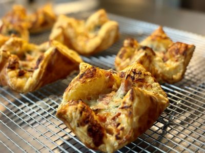 ham and cheese puffs