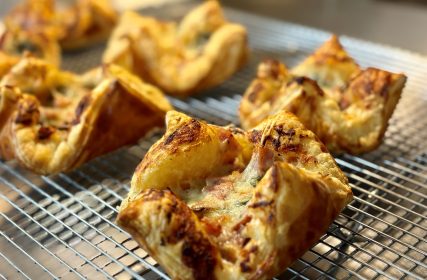 ham and cheese puffs