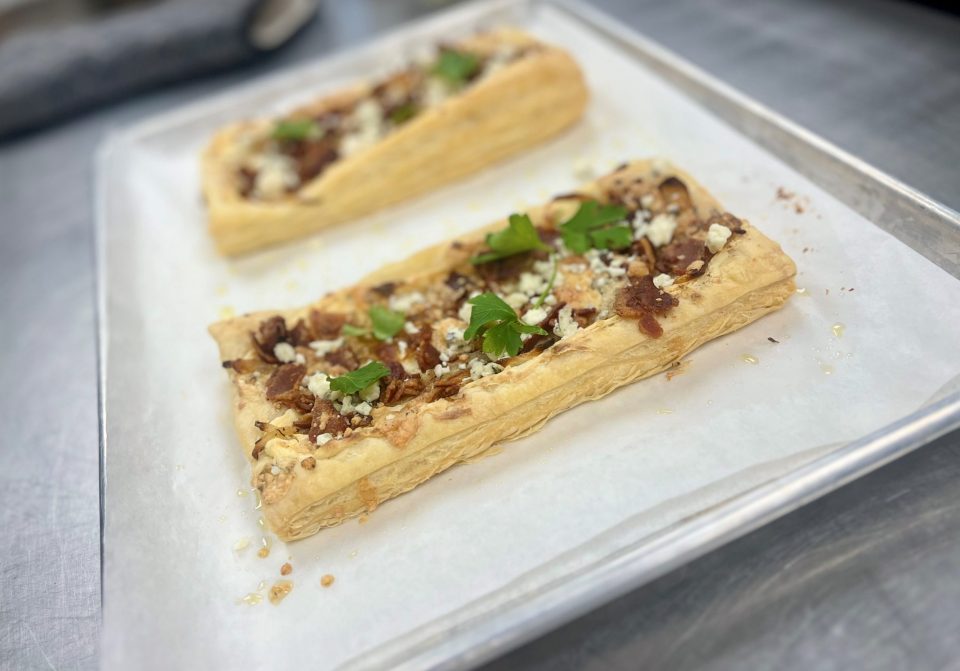 Bacon and Blue Cheese Tarts